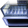 Витрина морозильная напольная, горизонтальная, для мороженого, L1.00м, 10 лотков, -18/-20С, стат.охл., без отделки, стекло фронтальное прямое, H1.16м