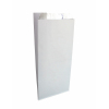 Пакет бумажный фольгированный 330х200х50мм плоское дно белый