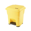 Контейнер для мусора 35 л с педалью, пластик, желтый