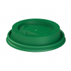 Крышка для стакана 200-250мл D 80мм пластик ПП зеленый с носиком